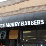 storefront photo of sauce money barbers